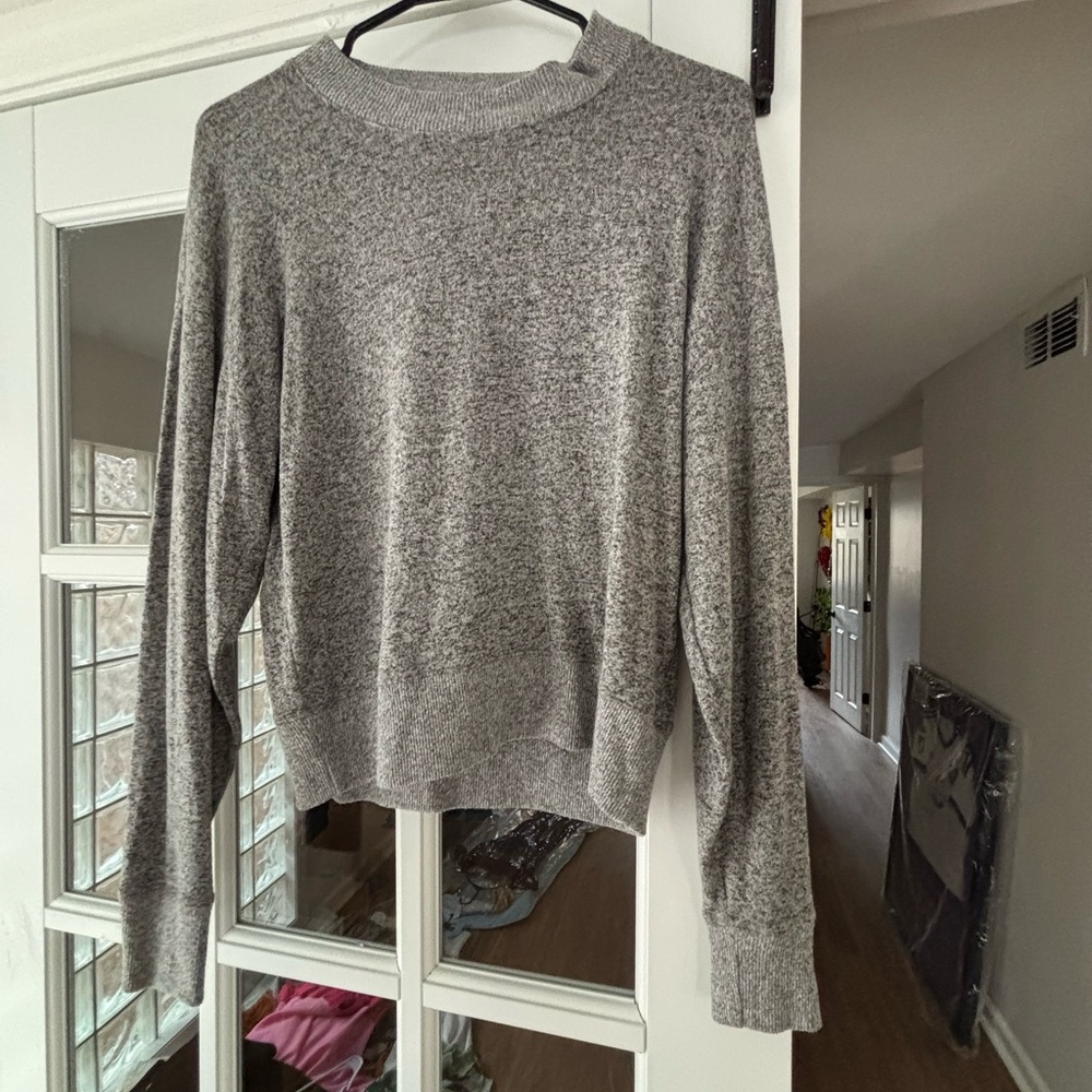 J. Crew Heather Gray Knit Top